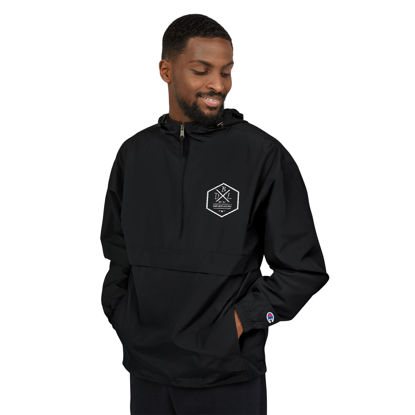 Dirty Boys Lifestyle Packable Anorak Jacket | Lightweight Windbreaker Rain Shell
