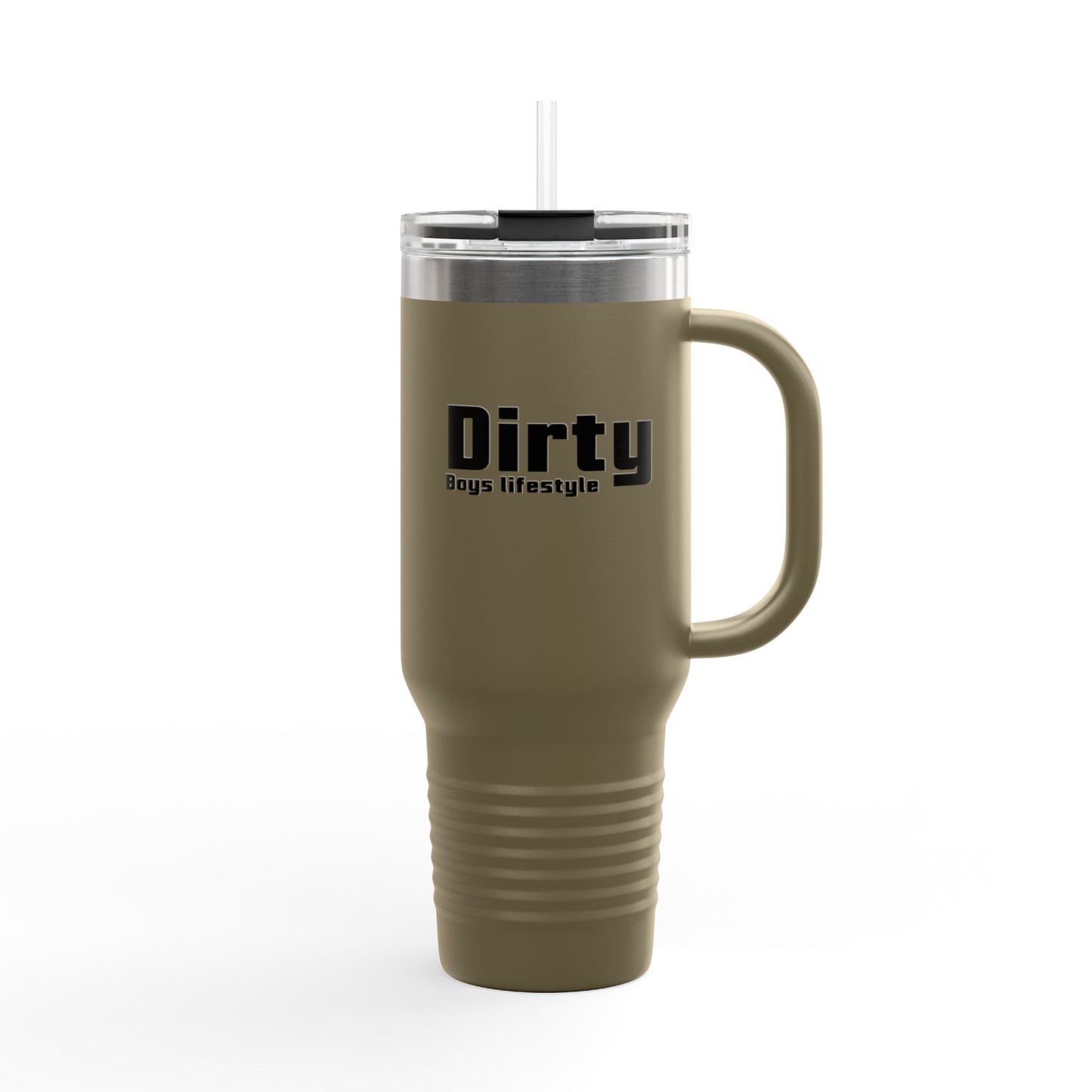 Dirty Boys Lifestyle 40oz Insulated Travel Mug | Stainless Steel Tumbler with Handle