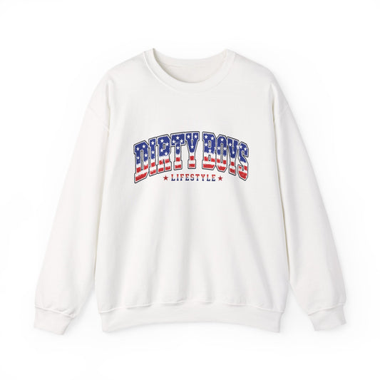 DBL American Flag Crew Neck | Dirty Boys Lifestyle Motocross Sweatshirt