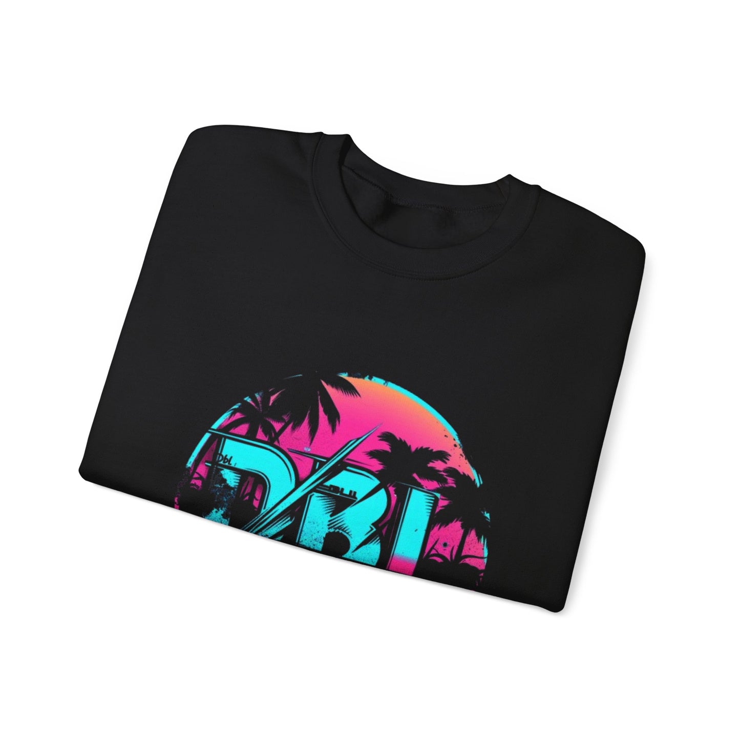 Dirty Boys Lifestyle “Miami Vice” Crewneck | Unisex Retro Graphic Sweatshirt
