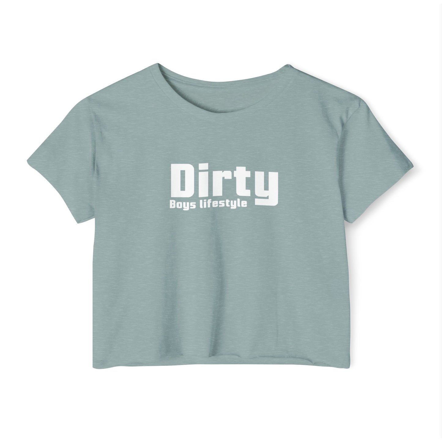 Dirty Boys Lifestyle Logo Crop Top | Women’s Graphic Shirt
