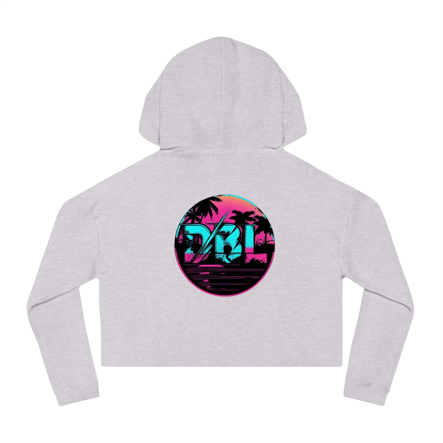 Dirty Boys Lifestyle “Miami Vice” Women’s Cropped Hoodie | Retro Graphic Sweatshirt