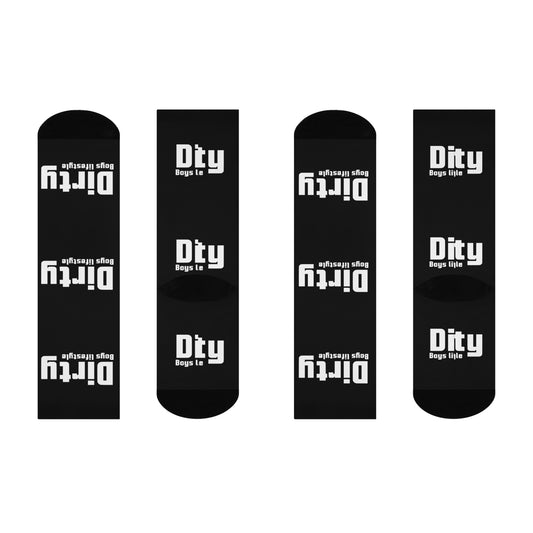 Dirty Boys Lifestyle Logo Crew Socks | Classic DBL Graphic Cushioned Unisex