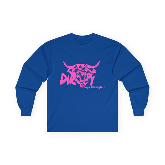 Dirty Boys Lifestyle “Dirty Cow” Long Sleeve Tee | Unisex Graphic Shirt