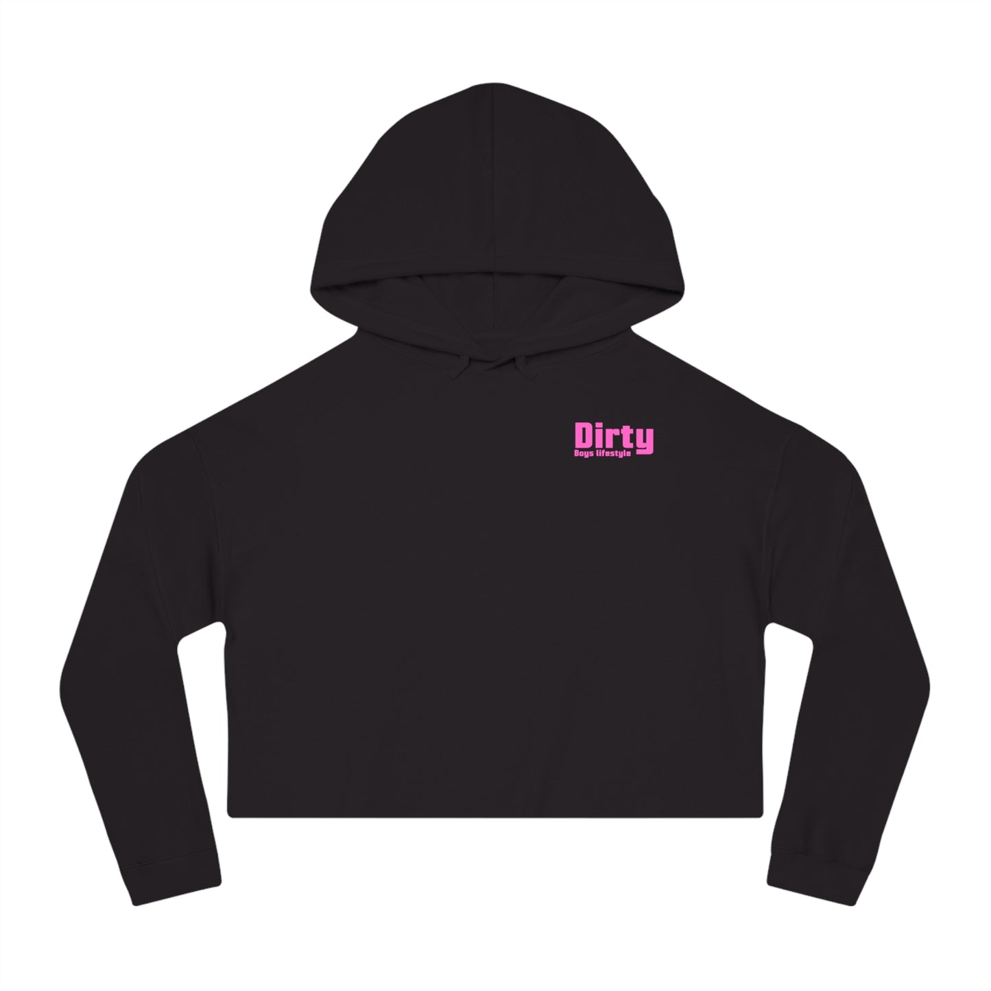 Dirty Boys Lifestyle “Miami Vice” Women’s Cropped Hoodie | Retro Graphic Sweatshirt