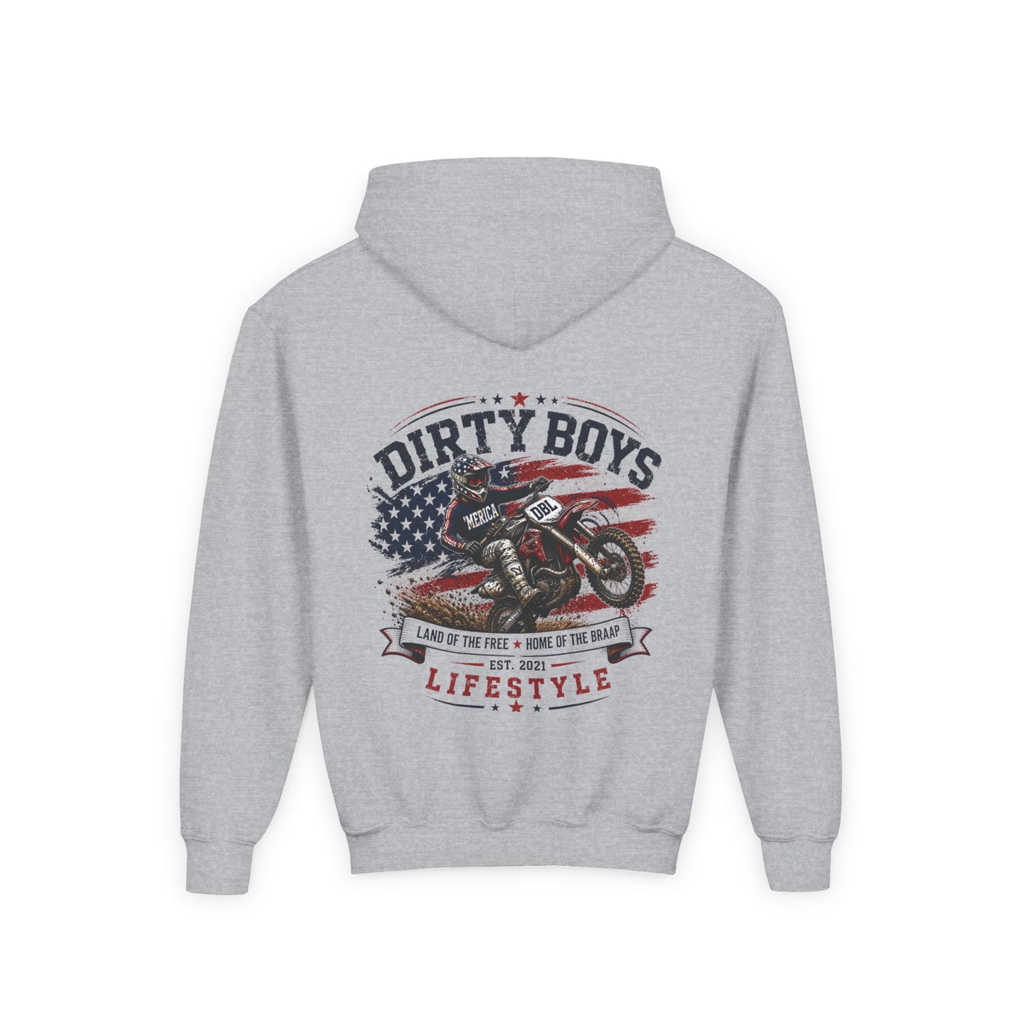 DBL Land of the Braap Hoodie | American Motocross Dirt Bike Sweatshirt
