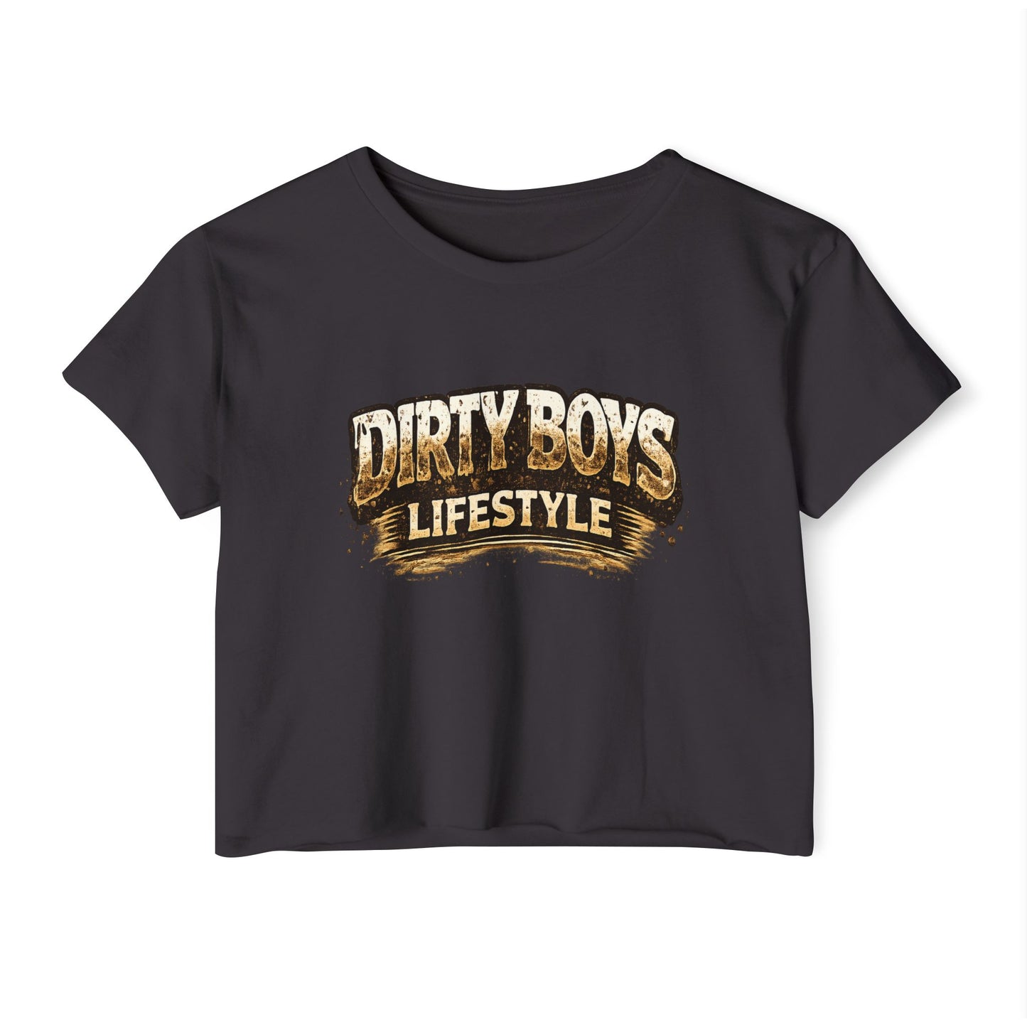 Dirty Boys Lifestyle Crop Top — Women's Festival Graphic Tee