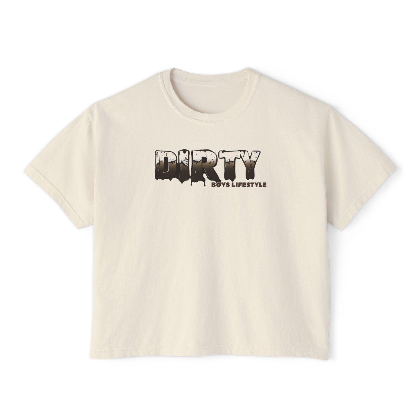 Dirty Boys Lifestyle Women’s Crop Tee | “DIRTY” Graphic Shirt