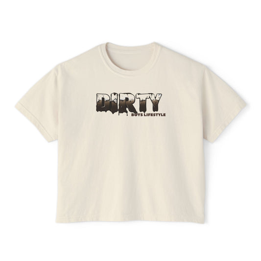 Dirty Boys Lifestyle Women’s Crop Tee | “DIRTY” Graphic Shirt