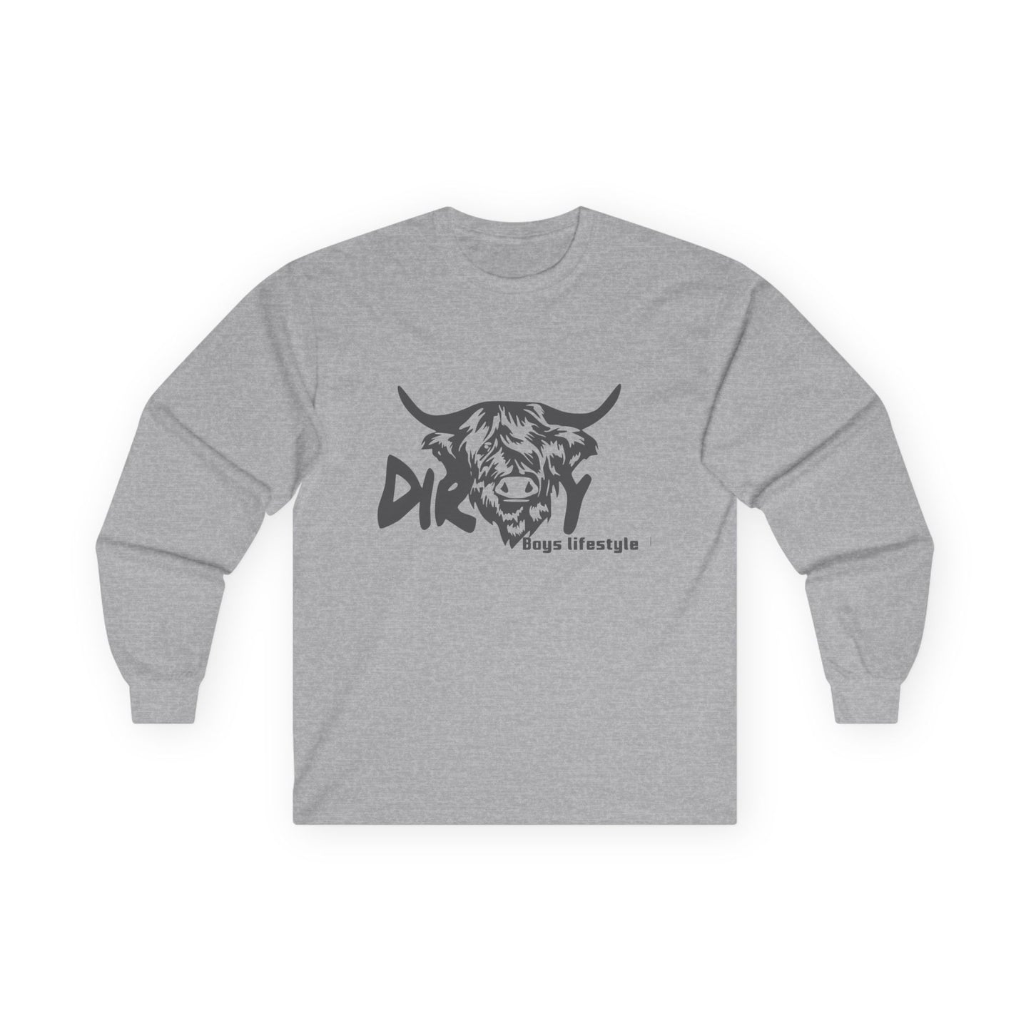 Dirty Boys Lifestyle “Dirty Cow” Long Sleeve Tee | Unisex Graphic Shirt
