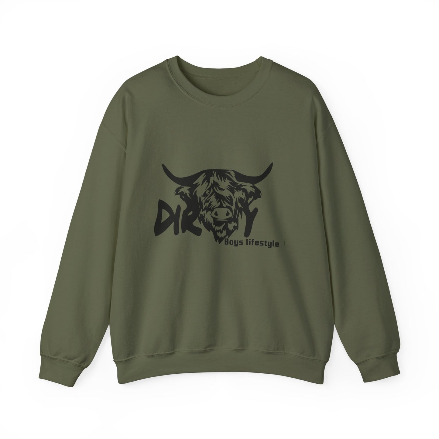 Dirty Boys Lifestyle “Dirty Cow” Crewneck | Unisex Graphic Sweatshirt