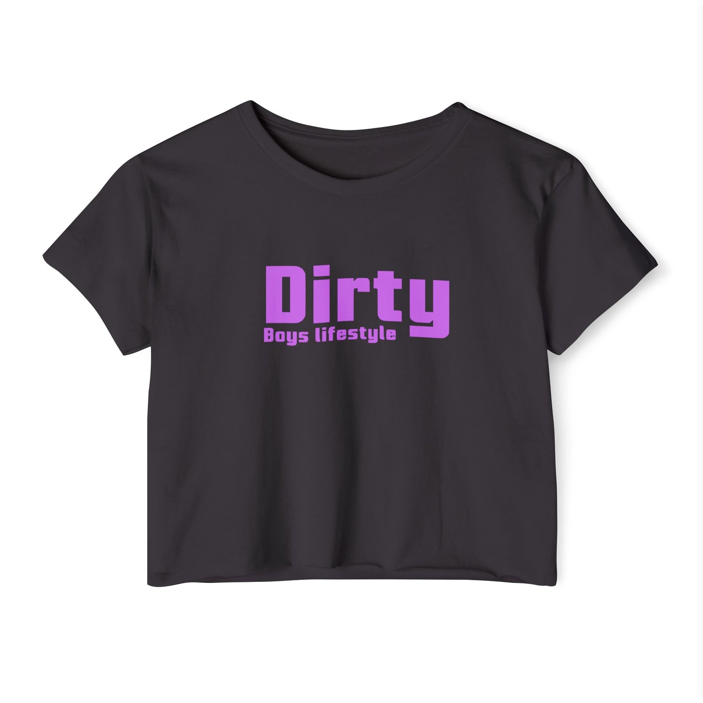 Dirty Boys Lifestyle Logo Crop Top | Women’s Graphic Shirt