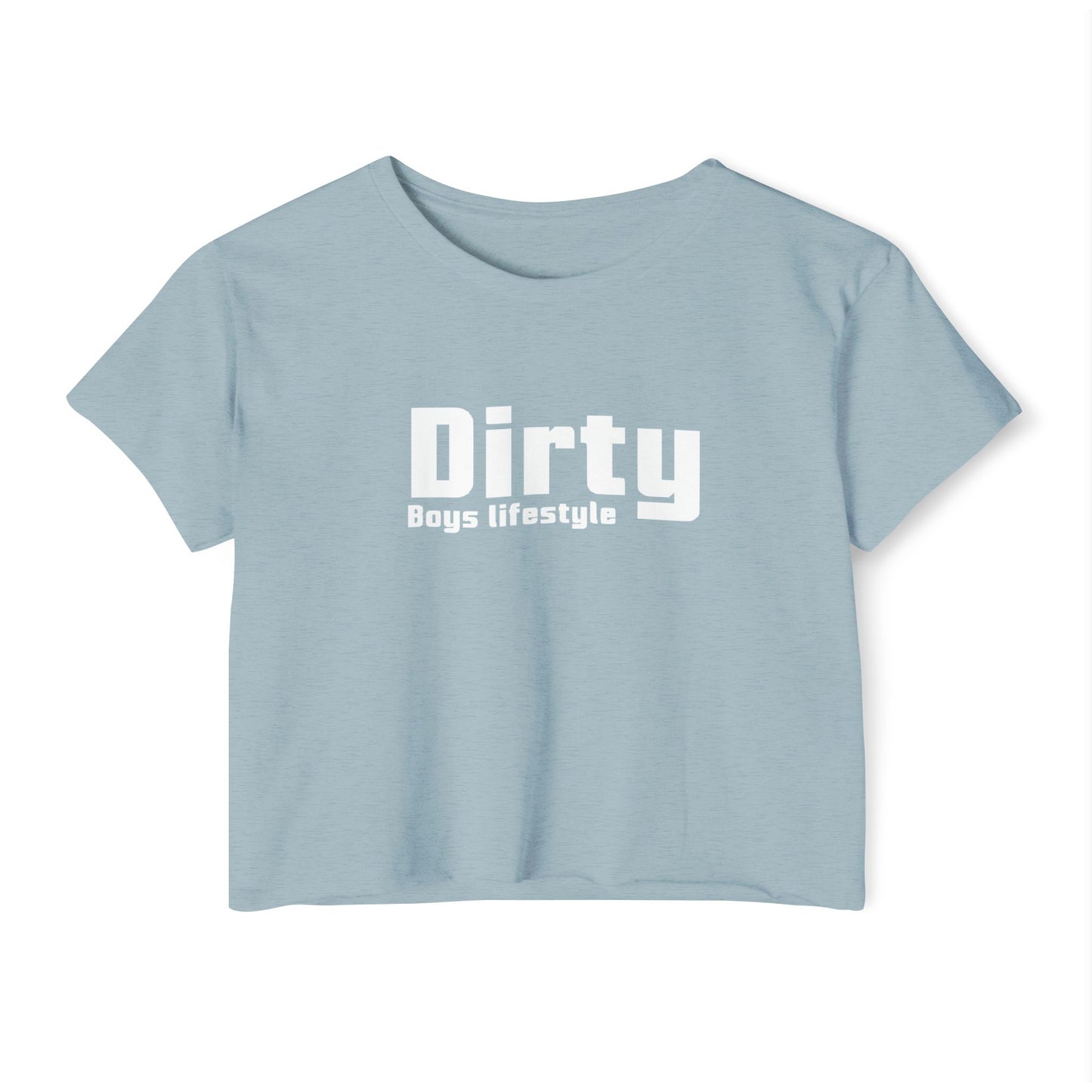 Dirty Boys Lifestyle Logo Crop Top | Women’s Graphic Shirt