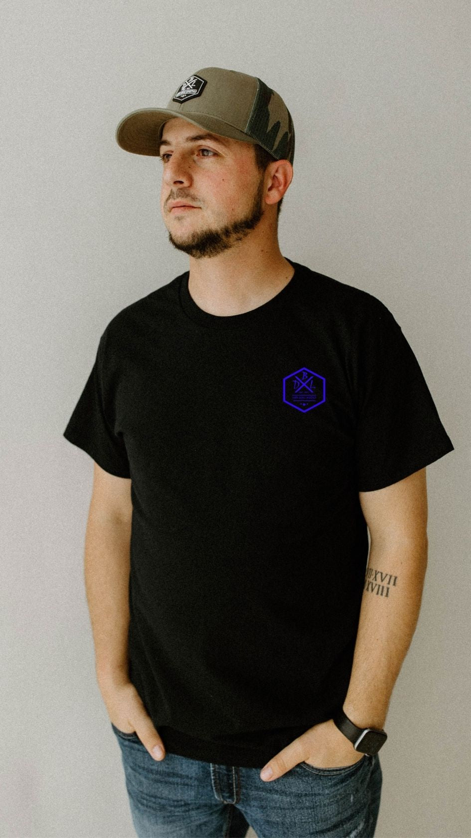 Dirty Boys Lifestyle “Blue Line Flag” Tee | Unisex Patriotic Police Support Shirt