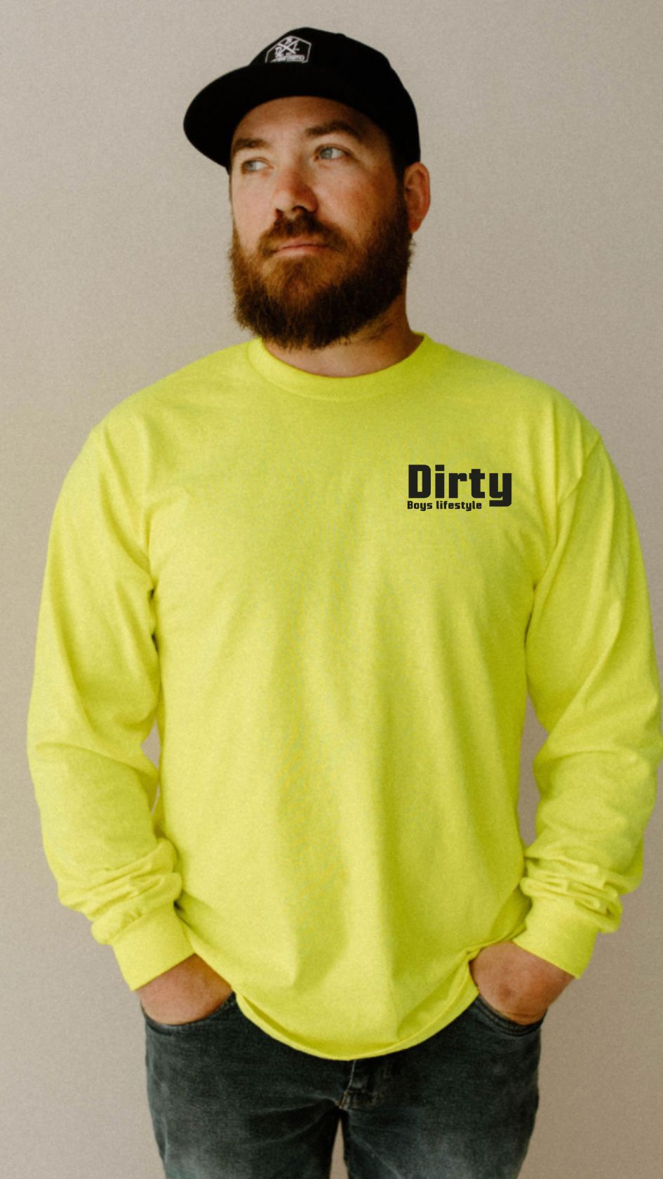 Dirty Boys Lifestyle High Viz Long Sleeve Tee | Unisex Workwear Shirt
