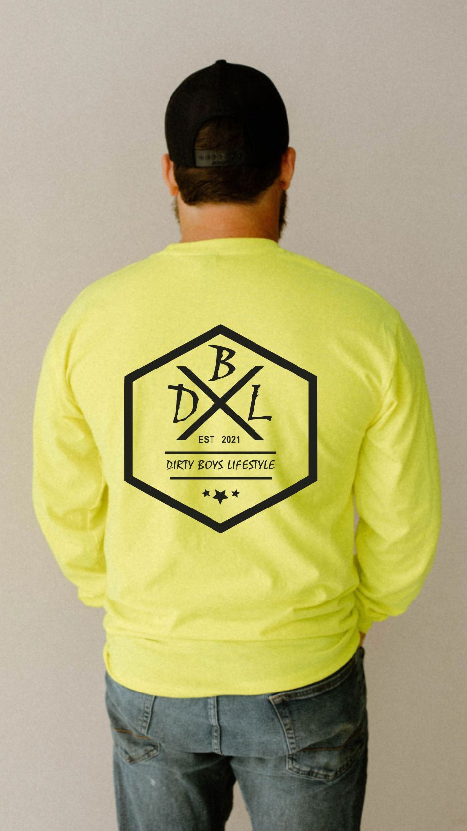 Dirty Boys Lifestyle High Viz Long Sleeve Tee | Unisex Workwear Shirt
