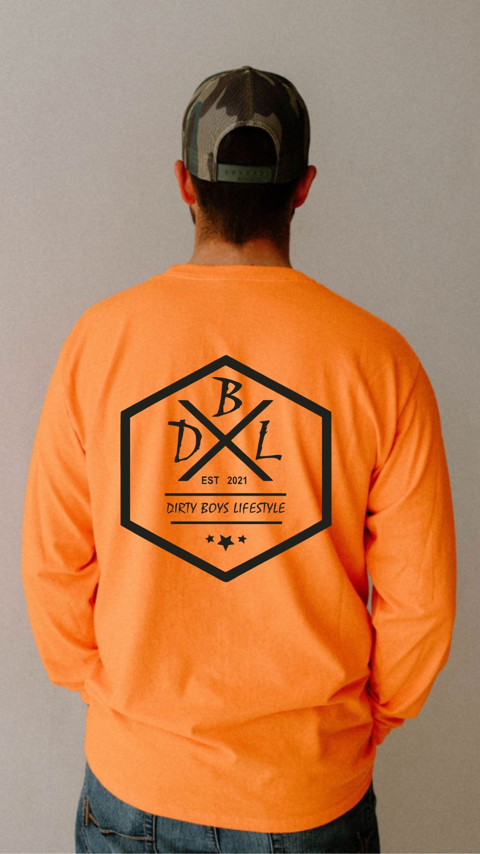 Dirty Boys Lifestyle High Viz Long Sleeve Tee | Unisex Workwear Shirt