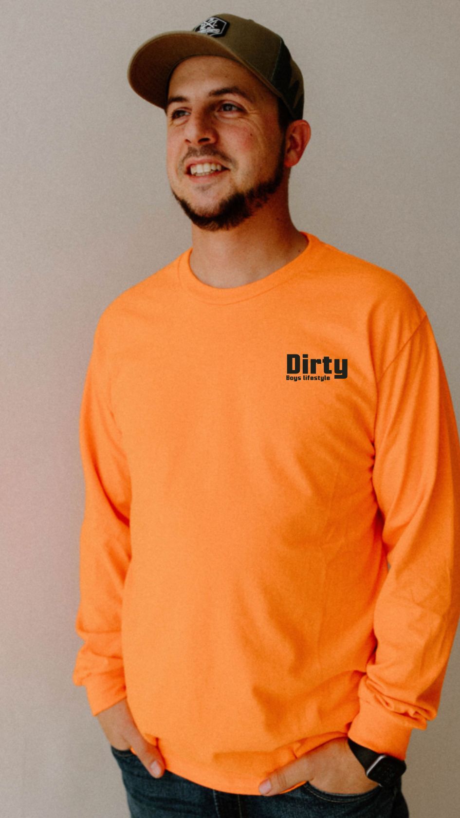 Dirty Boys Lifestyle High Viz Long Sleeve Tee | Unisex Workwear Shirt