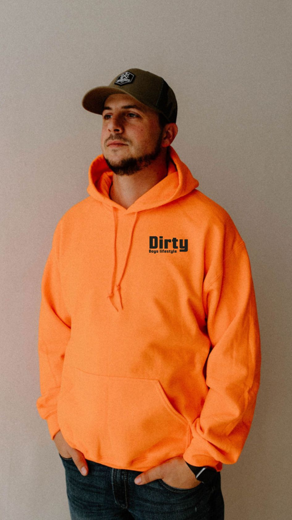 Dirty Boys Lifestyle High Viz Hoodie | Unisex Workwear Sweatshirt