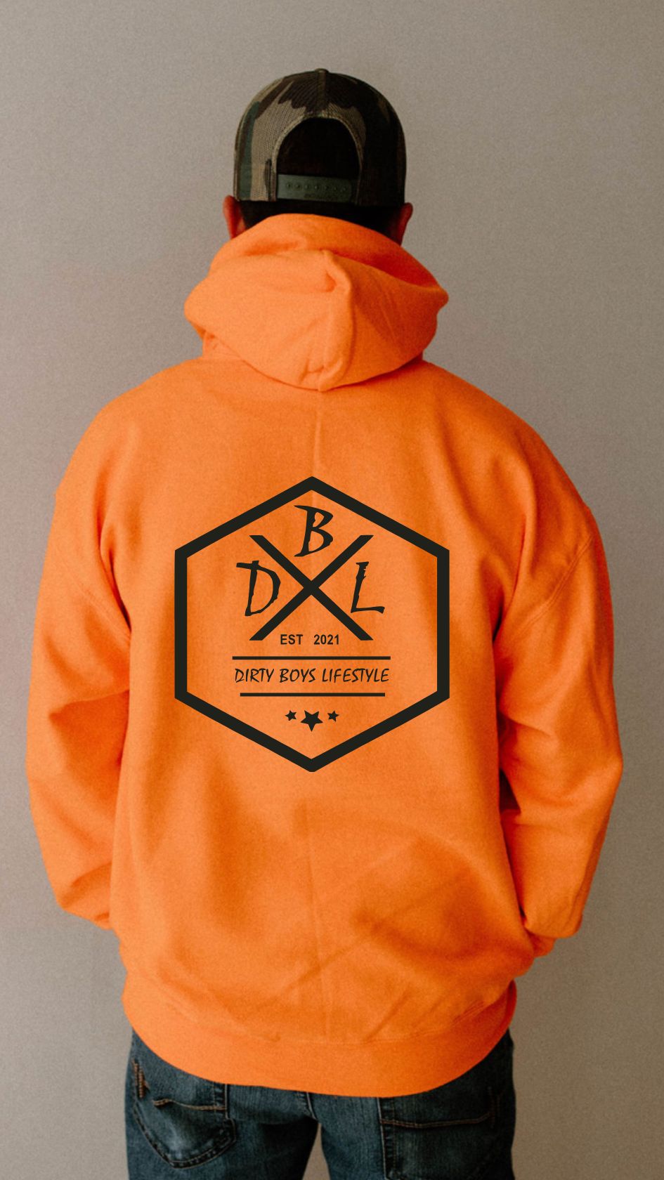 Dirty Boys Lifestyle High Viz Hoodie | Unisex Workwear Sweatshirt