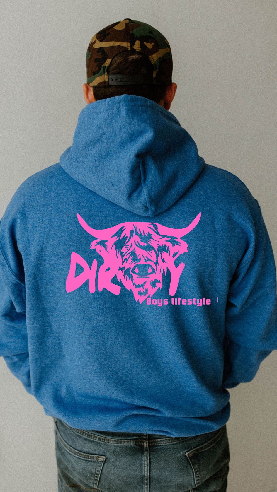 Dirty Boys Lifestyle “Dirty Cow” Hoodie | Unisex Graphic Sweatshirt