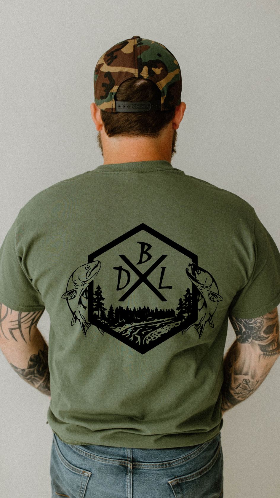 Dirty Boys Lifestyle “DBL Fish” Tee | Unisex Outdoor Graphic Shirt