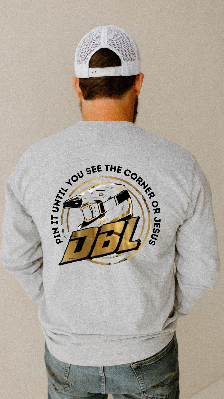 Dirty Boys Lifestyle “Pin It” Crewneck Sweatshirt | Moto Graphic Pullover