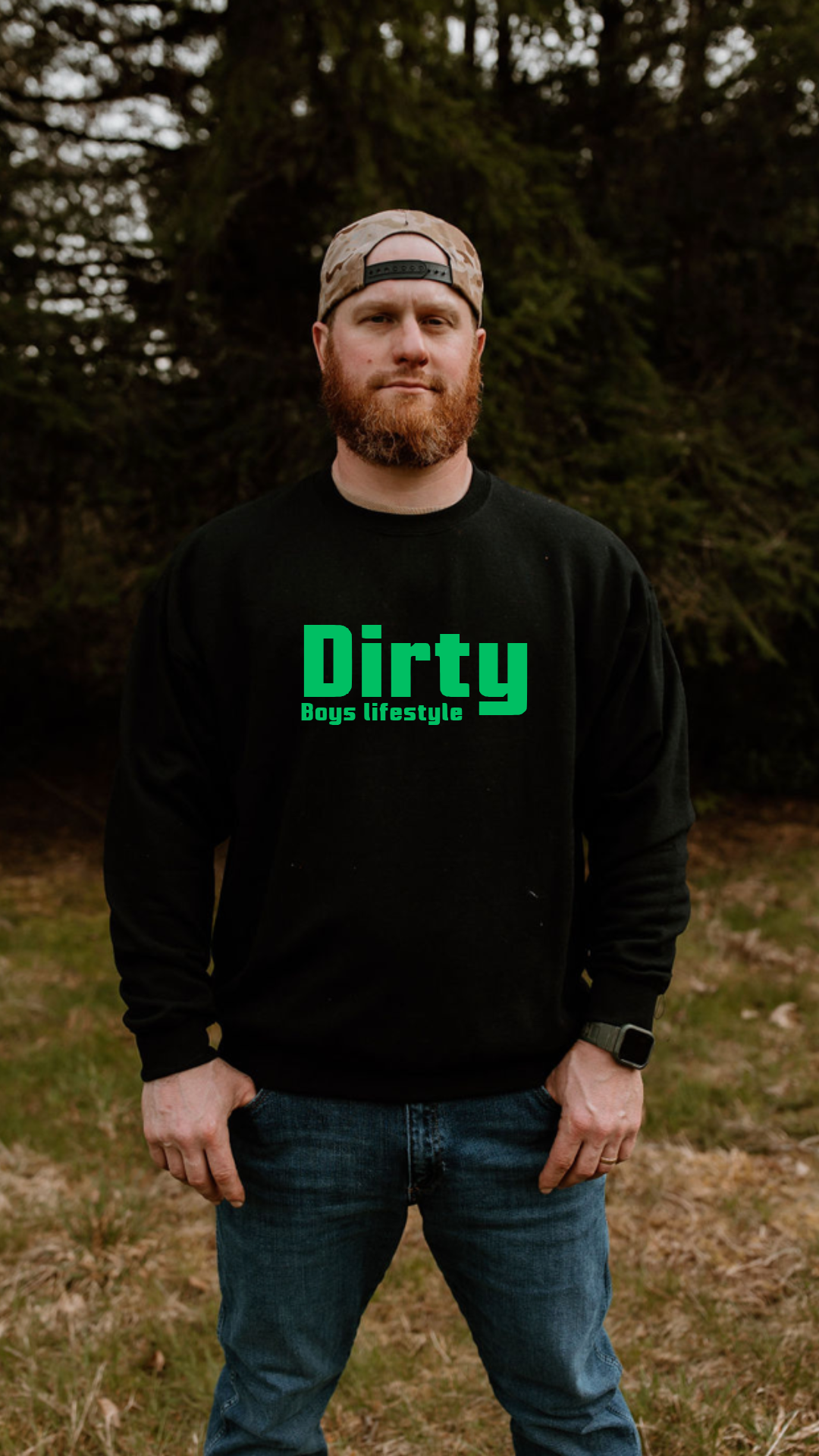 Dirty Boys Lifestyle Logo Crewneck | Unisex Graphic Sweatshirt