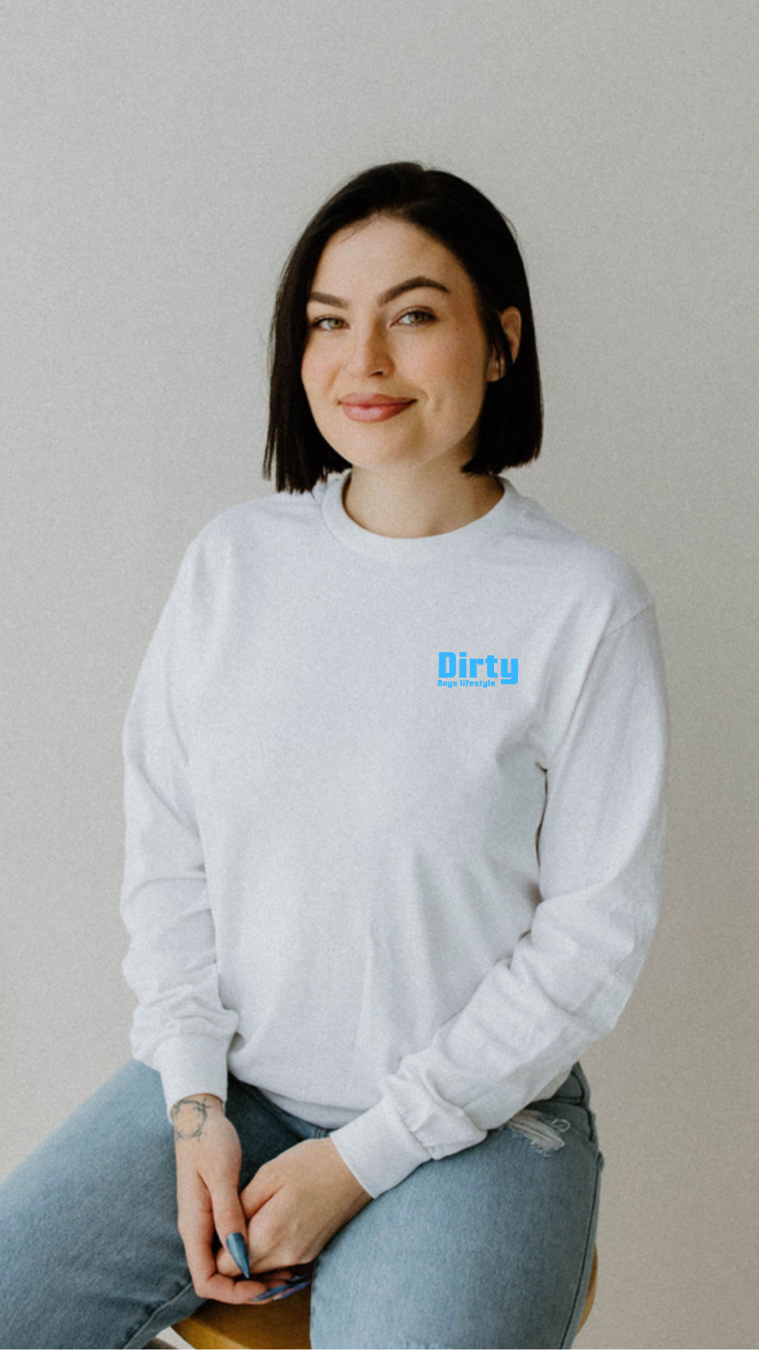 Dirty Boys Lifestyle Logo Long Sleeve Tee | Unisex Performance Shirt