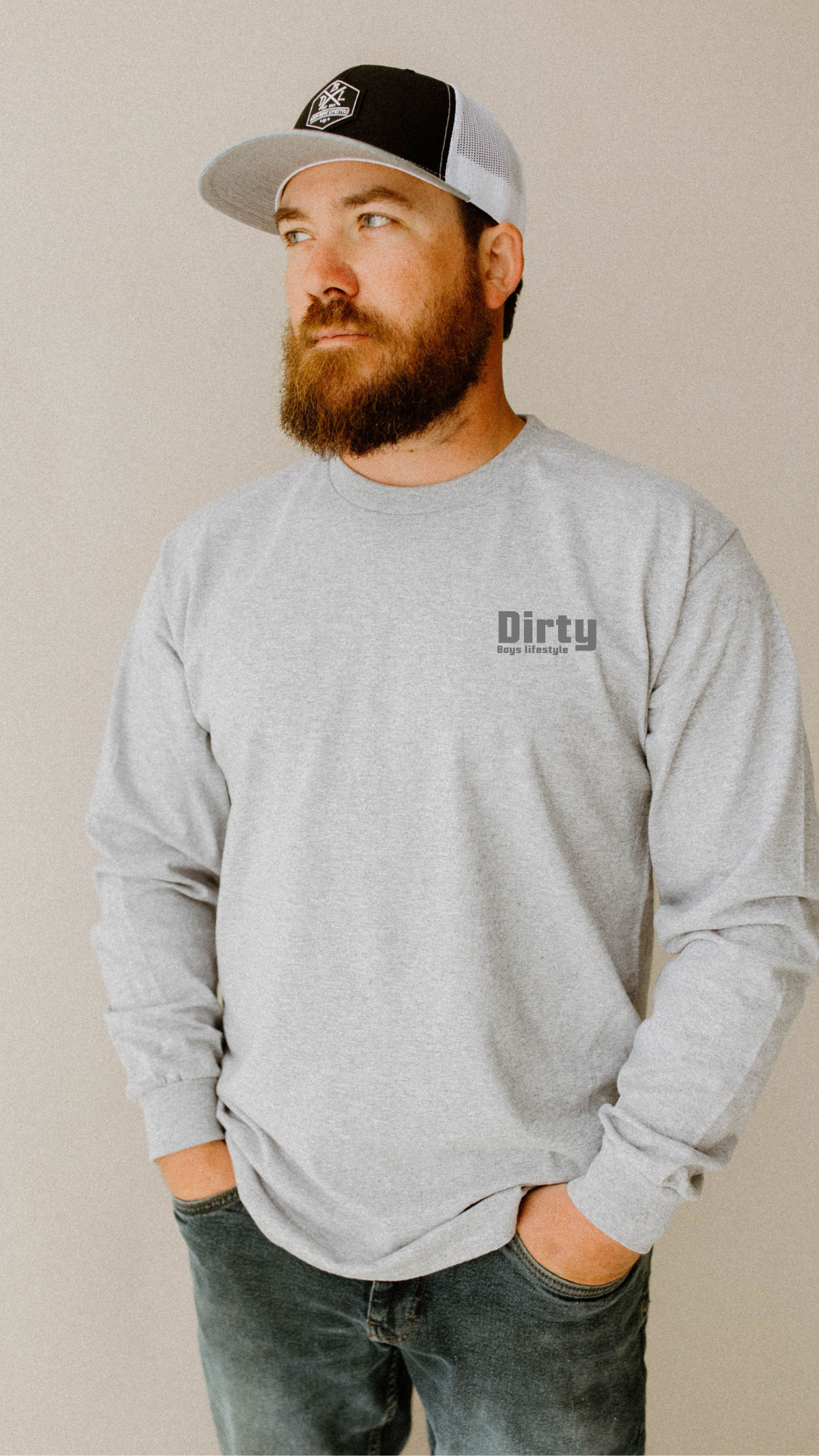 Dirty Boys Lifestyle Logo Long Sleeve Tee | Unisex Performance Shirt