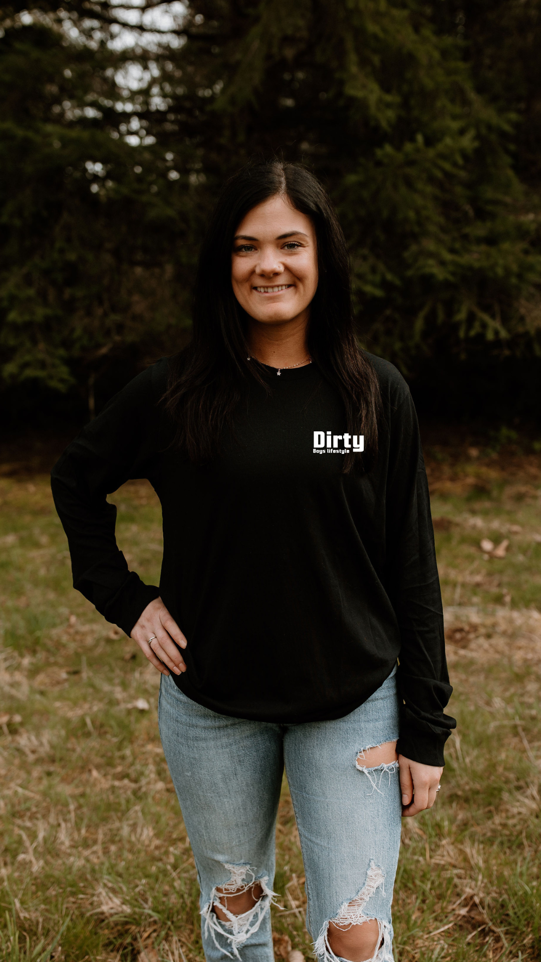 Dirty Boys Lifestyle Logo Long Sleeve Tee | Unisex Performance Shirt