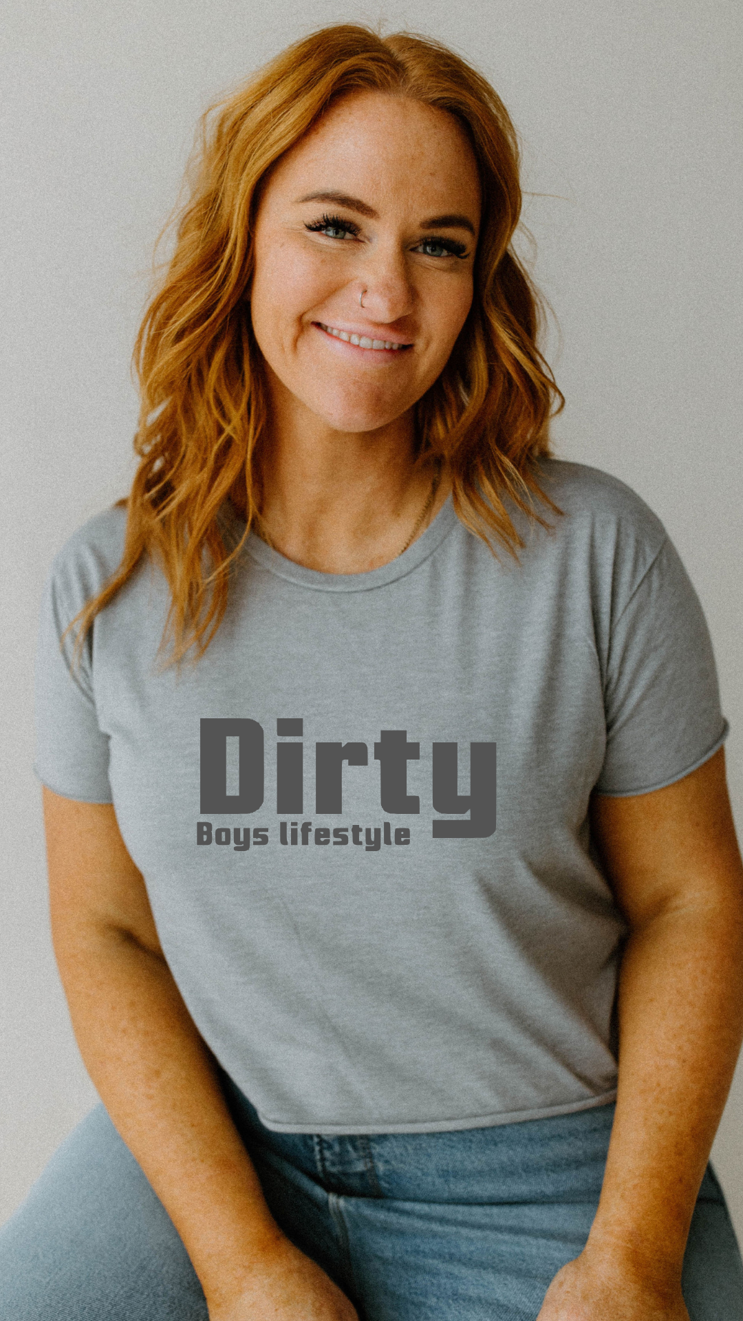 Dirty Boys Lifestyle Logo Crop Top | Women’s Graphic Shirt