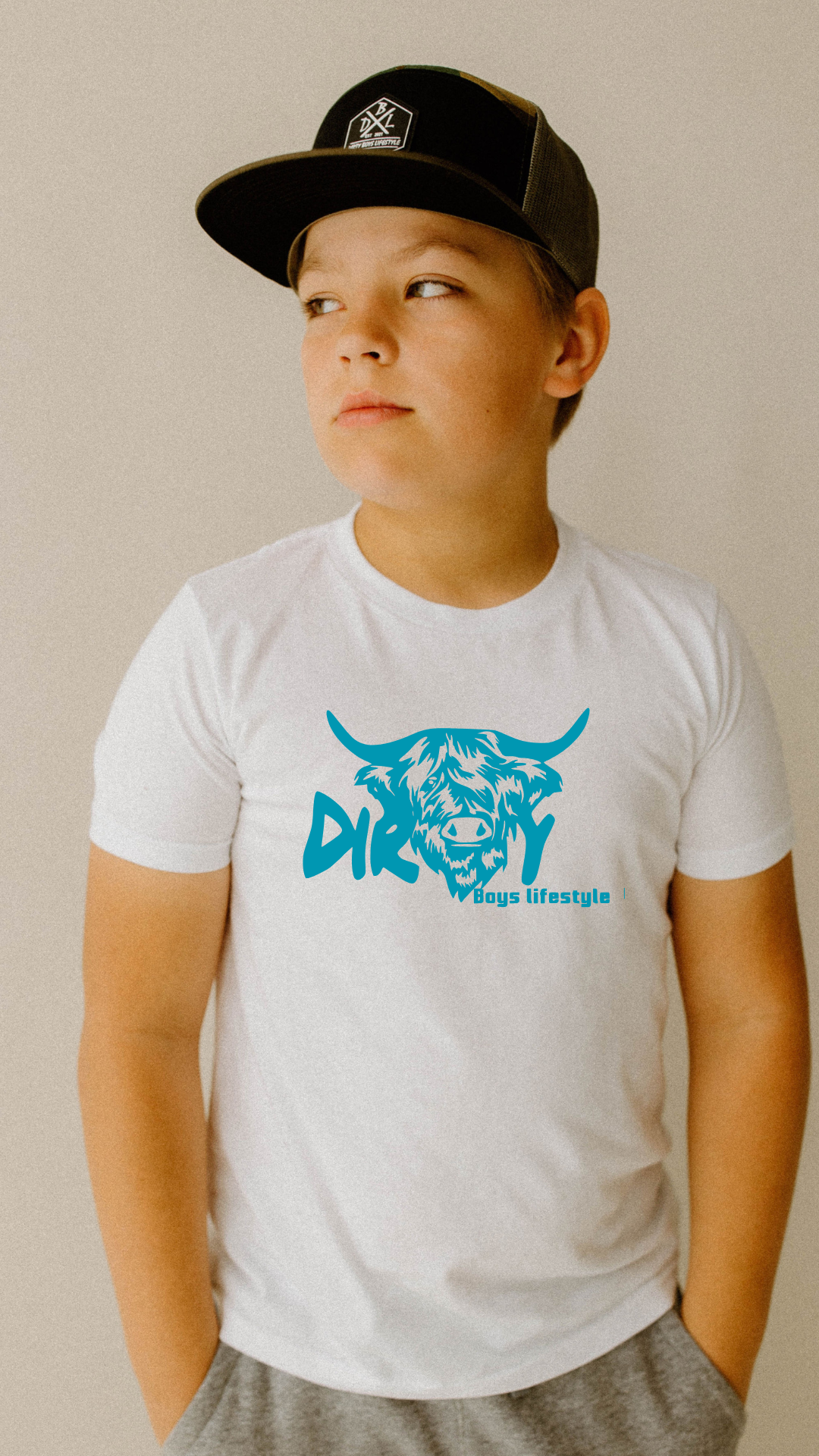 Dirty Boys Lifestyle “Dirty Cow” Youth Tee | Kids Graphic Shirt