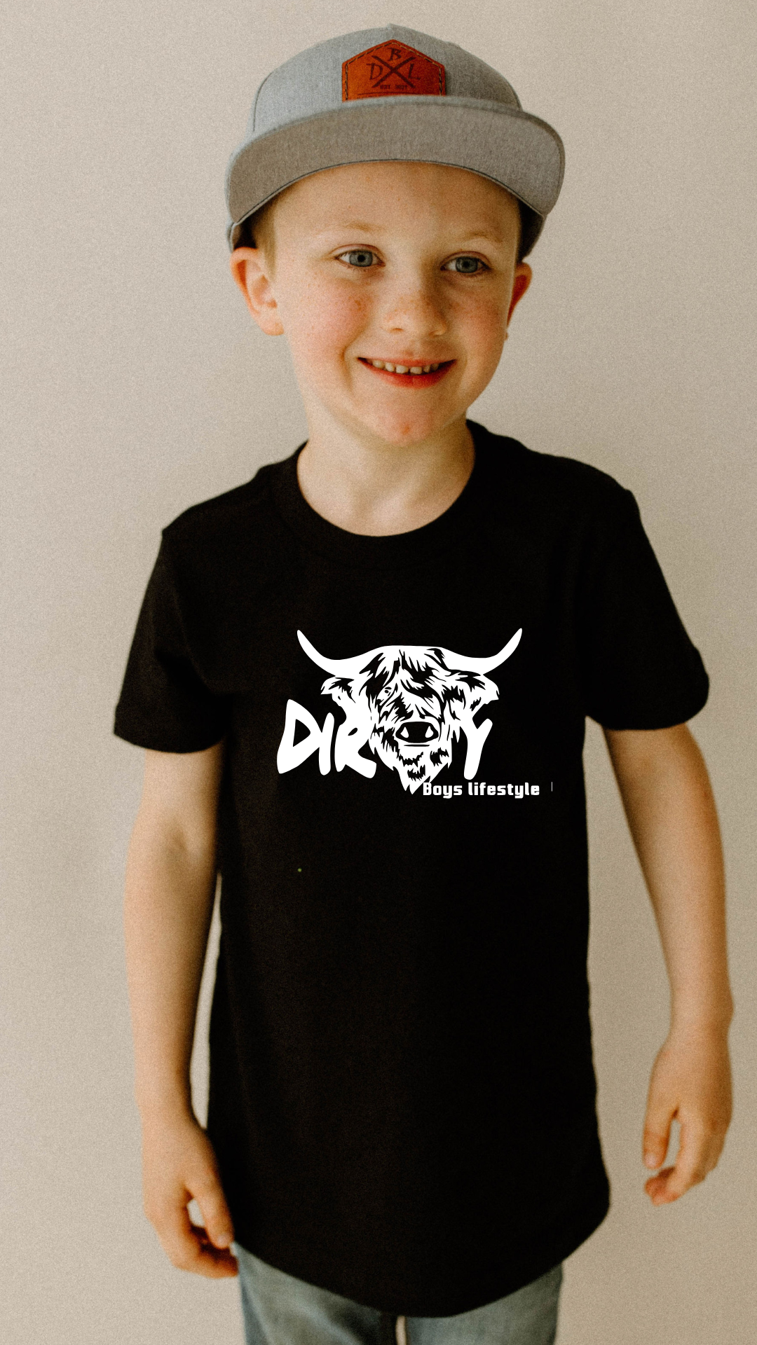 Dirty Boys Lifestyle “Dirty Cow” Youth Tee | Kids Graphic Shirt