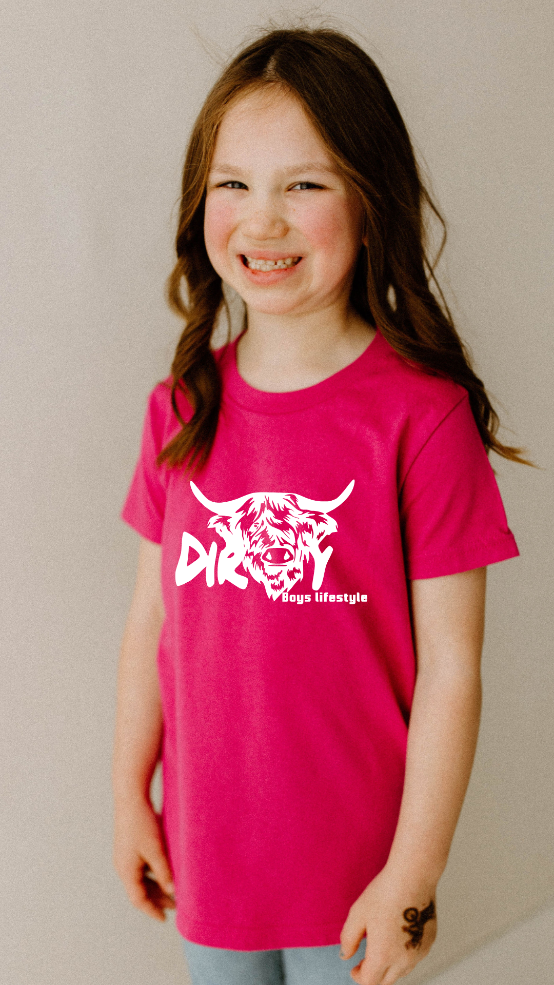 Dirty Boys Lifestyle “Dirty Cow” Youth Tee | Kids Graphic Shirt