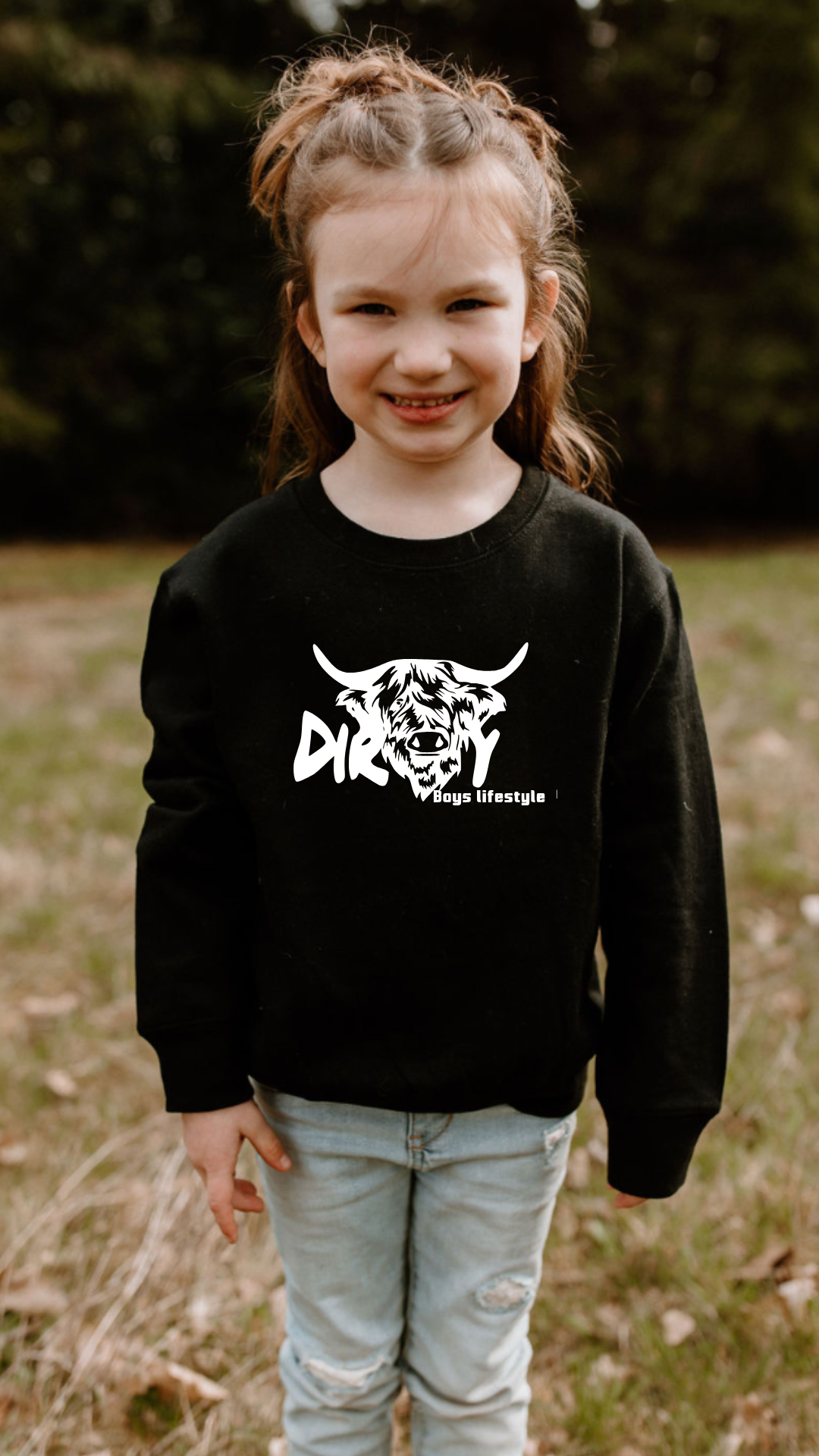 Dirty Boys Lifestyle “Dirty Cow” Youth Long Sleeve Tee | Kids Performance Shirt