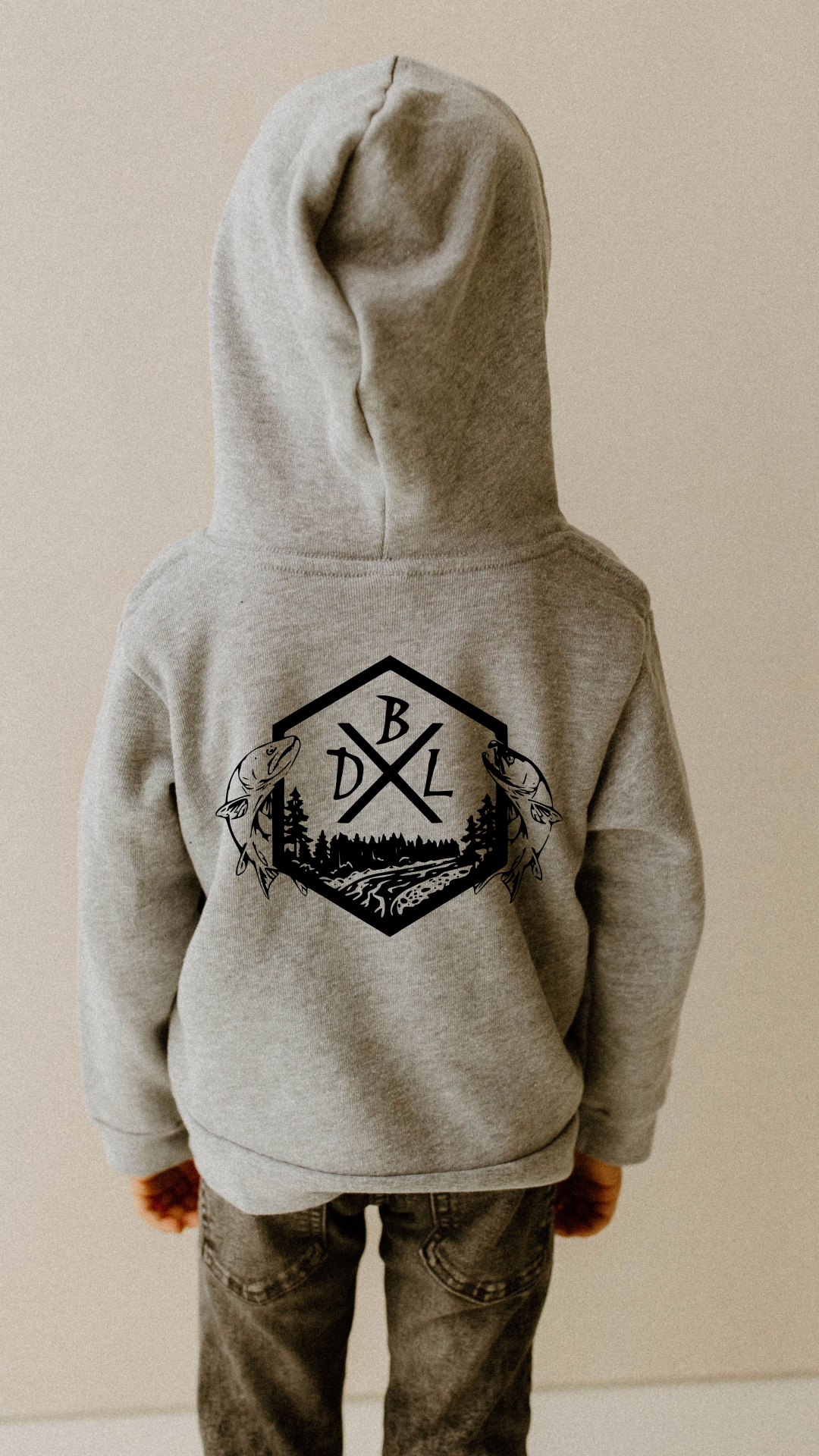 Dirty Boys Lifestyle “DBL Fish” Youth Hoodie | Kids Outdoor Graphic Sweatshirt