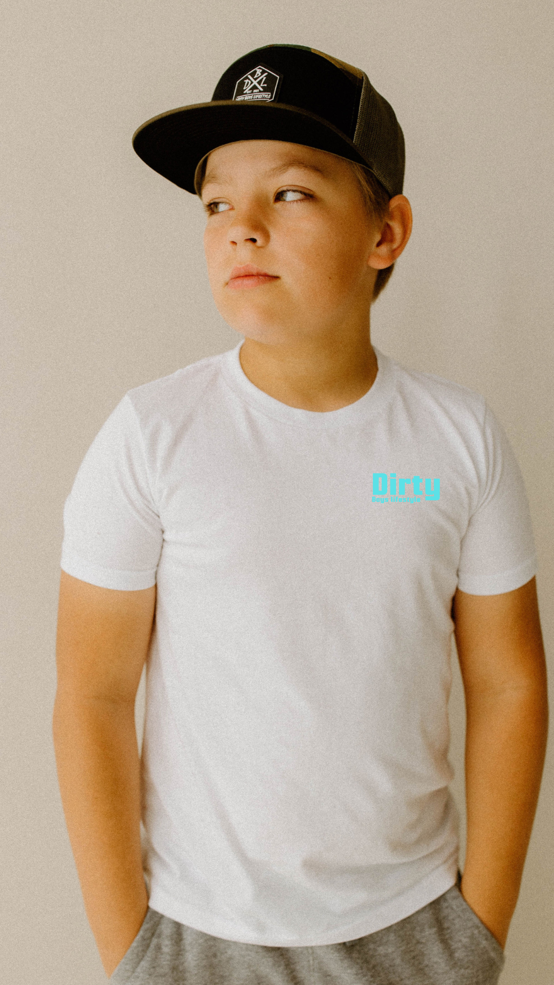 Dirty Boys Lifestyle “Miami Vice” Youth Tee | Kids Retro Graphic Shirt