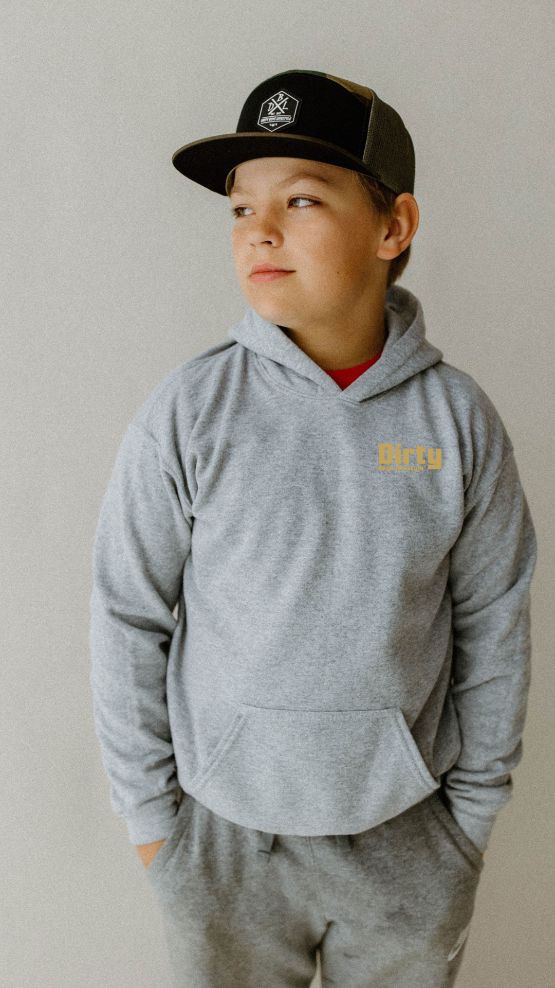 Dirty Boys Lifestyle “Pin It” Youth Hoodie | Kids Moto Graphic Sweatshirt