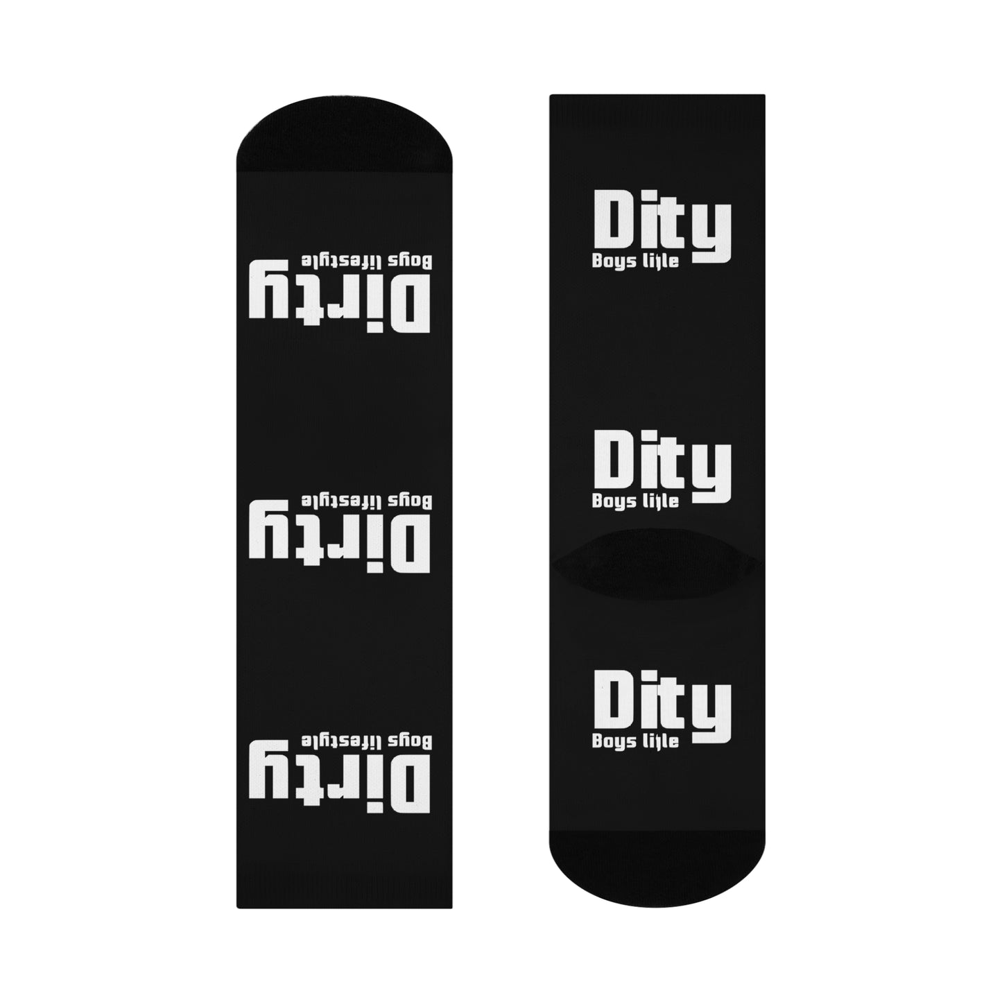 Dirty Boys Lifestyle Logo Crew Socks | Classic DBL Graphic Cushioned Unisex
