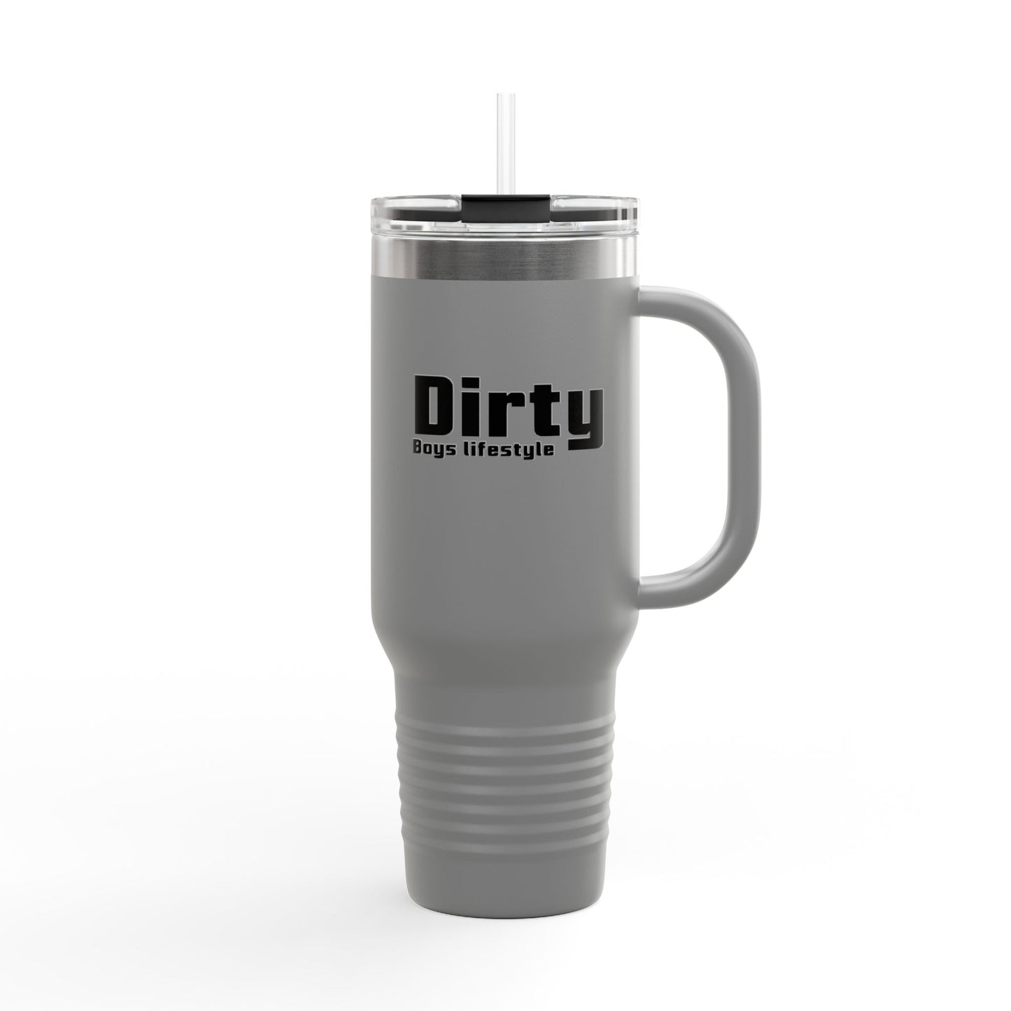 Dirty Boys Lifestyle 40oz Insulated Travel Mug | Stainless Steel Tumbler with Handle
