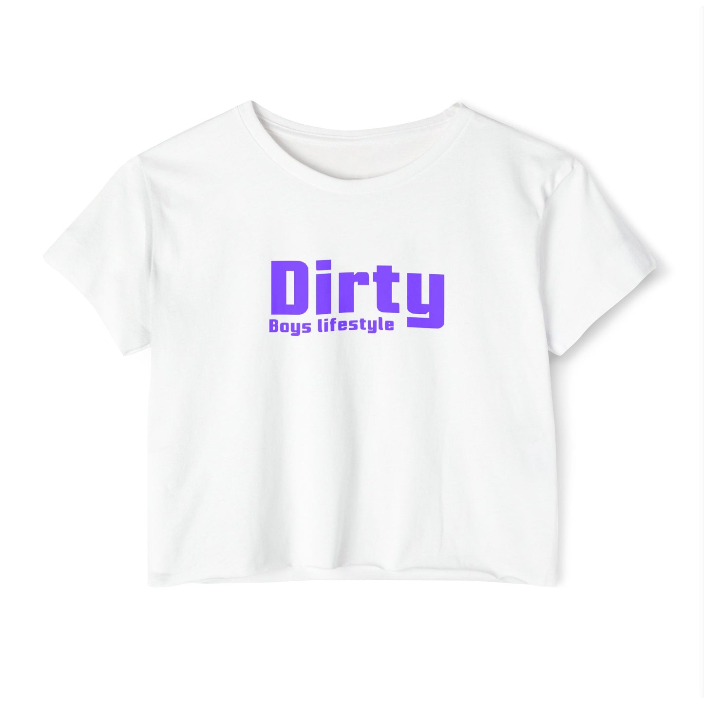 Dirty Boys Lifestyle Logo Crop Top | Women’s Graphic Shirt