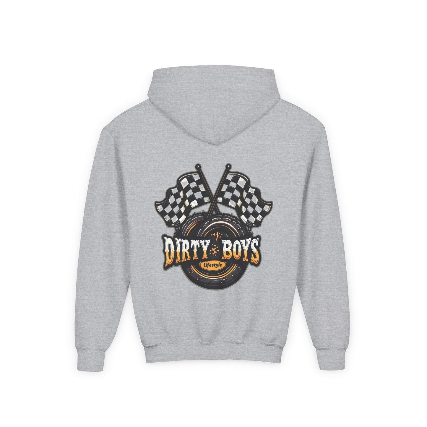 Dirty Boys Graphic Racing- Youth Hoodie