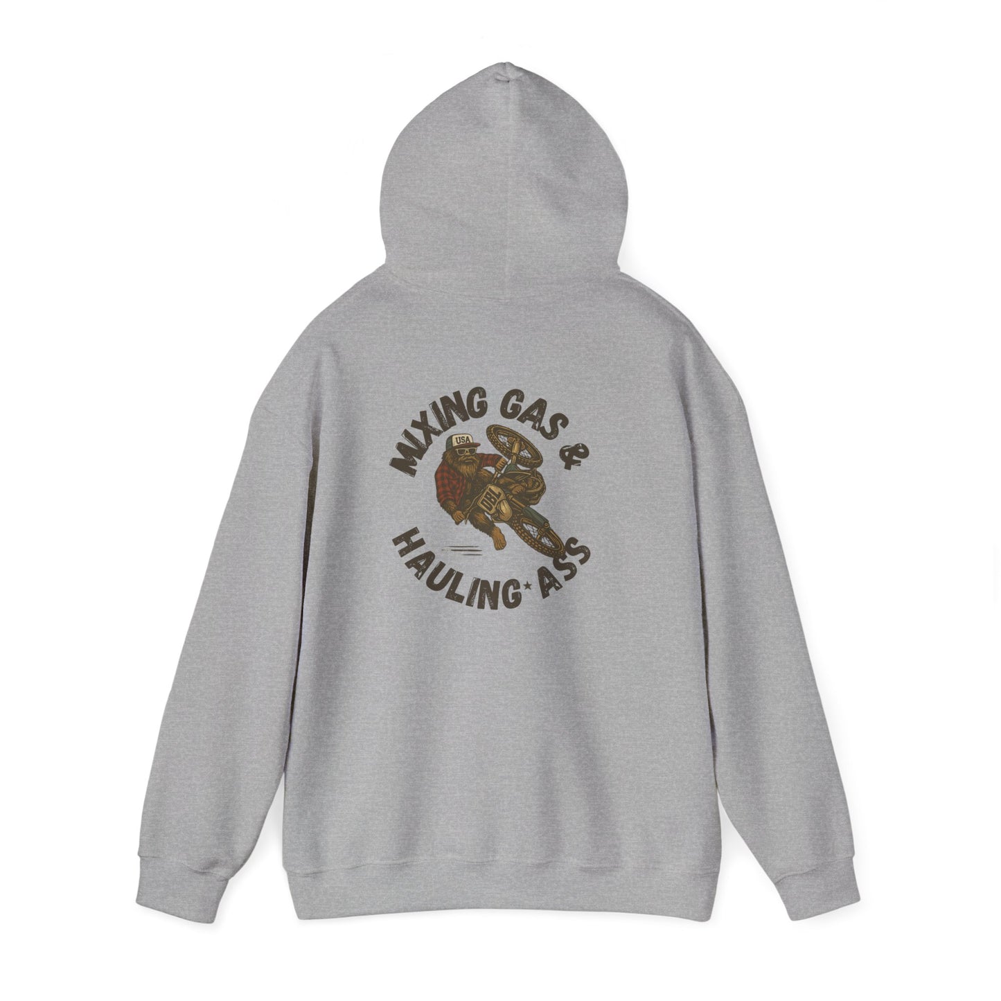 Dirty Boys Lifestyle “Mixing Gas & Hauling Ass” Hoodie | Unisex Moto Graphic Sweatshirt