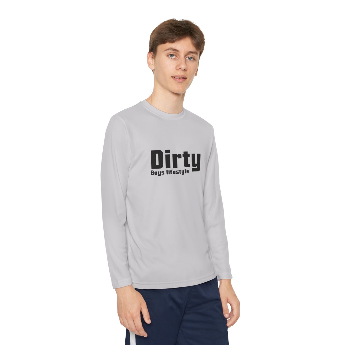 Dirty Boys Lifestyle Logo Youth Long Sleeve Tee | Kids Performance Shirt