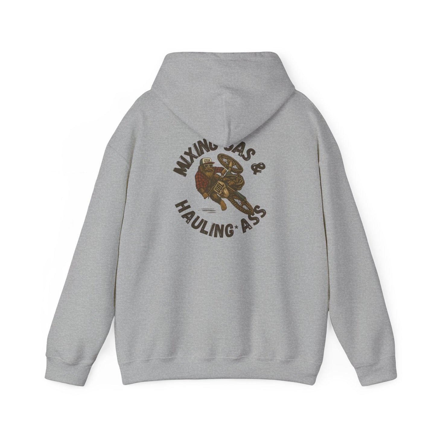 Dirty Boys Lifestyle “Mixing Gas & Hauling Ass” Hoodie | Unisex Moto Graphic Sweatshirt