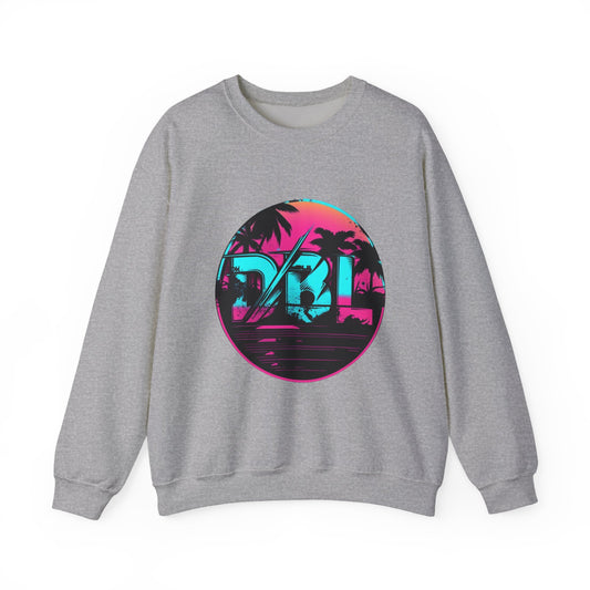 Dirty Boys Lifestyle “Miami Vice” Crewneck | Unisex Retro Graphic Sweatshirt