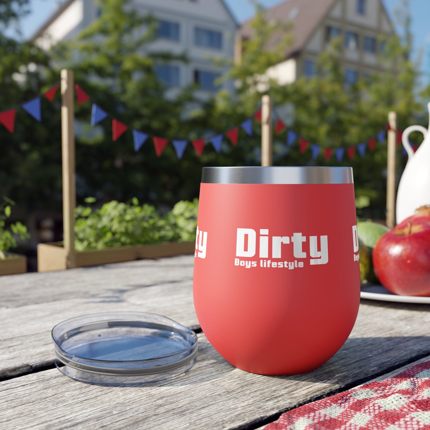 Dirty Boys Lifestyle Wine Travel Mug | 12oz Copper Vacuum Insulated Cup