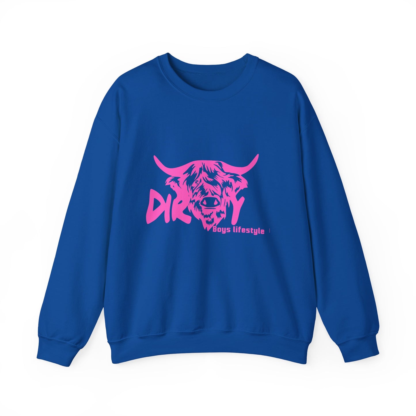 Dirty Boys Lifestyle “Dirty Cow” Crewneck | Unisex Graphic Sweatshirt