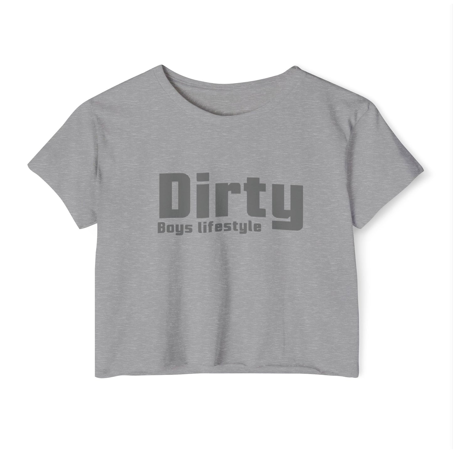 Dirty Boys Lifestyle Logo Crop Top | Women’s Graphic Shirt